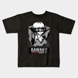 Kawaii Anime Girl Kids T-Shirt